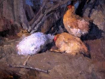 unknow artist Cock 181 China oil painting art